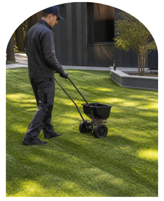 Профессиональное удобрение газона для густоты в Энгельсе